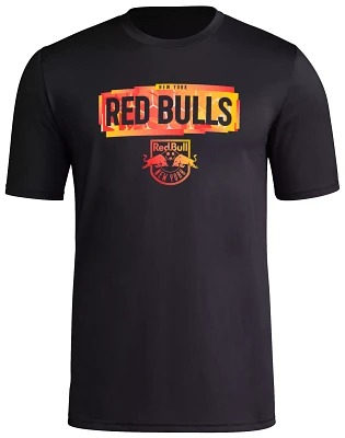 adidas Adult New York Red Bulls 2024 Local Black T-Shirt