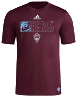 adidas Adult Colorado Rapids 2024 Jersey Hook Red T-Shirt