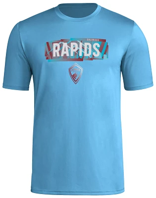 adidas Adult Colorado Rapids 2024 Local Light Blue T-Shirt