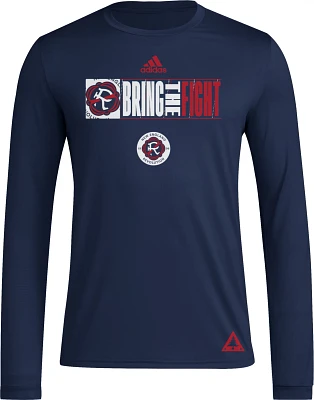 adidas Adult New England Revolution 2024 Jersey Hook Navy Long Sleeve Shirt