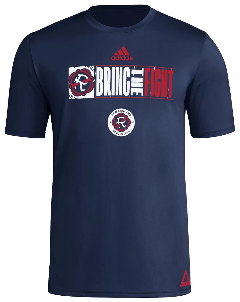 adidas Adult New England Revolution 2024 Jersey Hook Navy T-Shirt