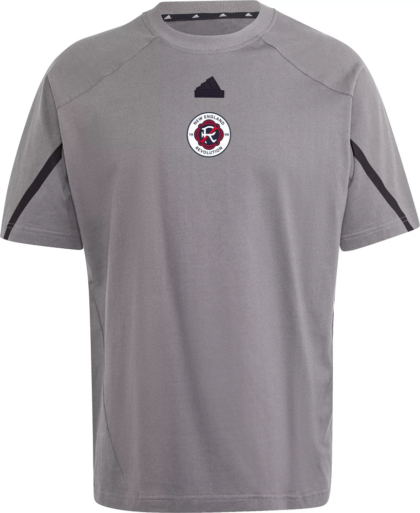 adidas Adult New England Revolution 2024 Travel Dark Grey T-Shirt