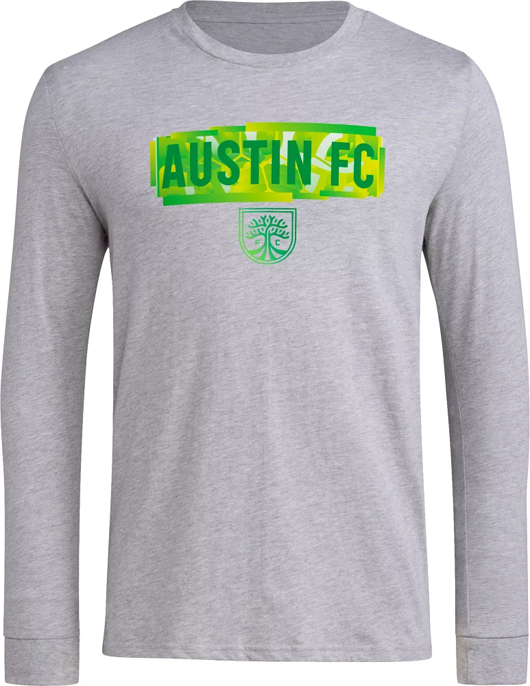 adidas Adult Austin FC 2024 Local Pop Grey Long Sleeve Shirt