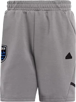 adidas Adult San Jose Earthquakes 2024 Travel Dark Grey Shorts