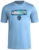 adidas Adult Sporting Kansas City 2024 Local Blue T-Shirt