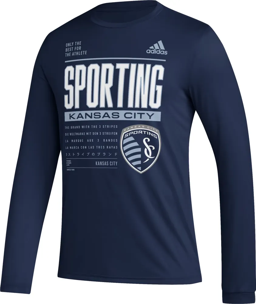 adidas Sporting Kansas City DNA Navy Long Sleeve Shirt