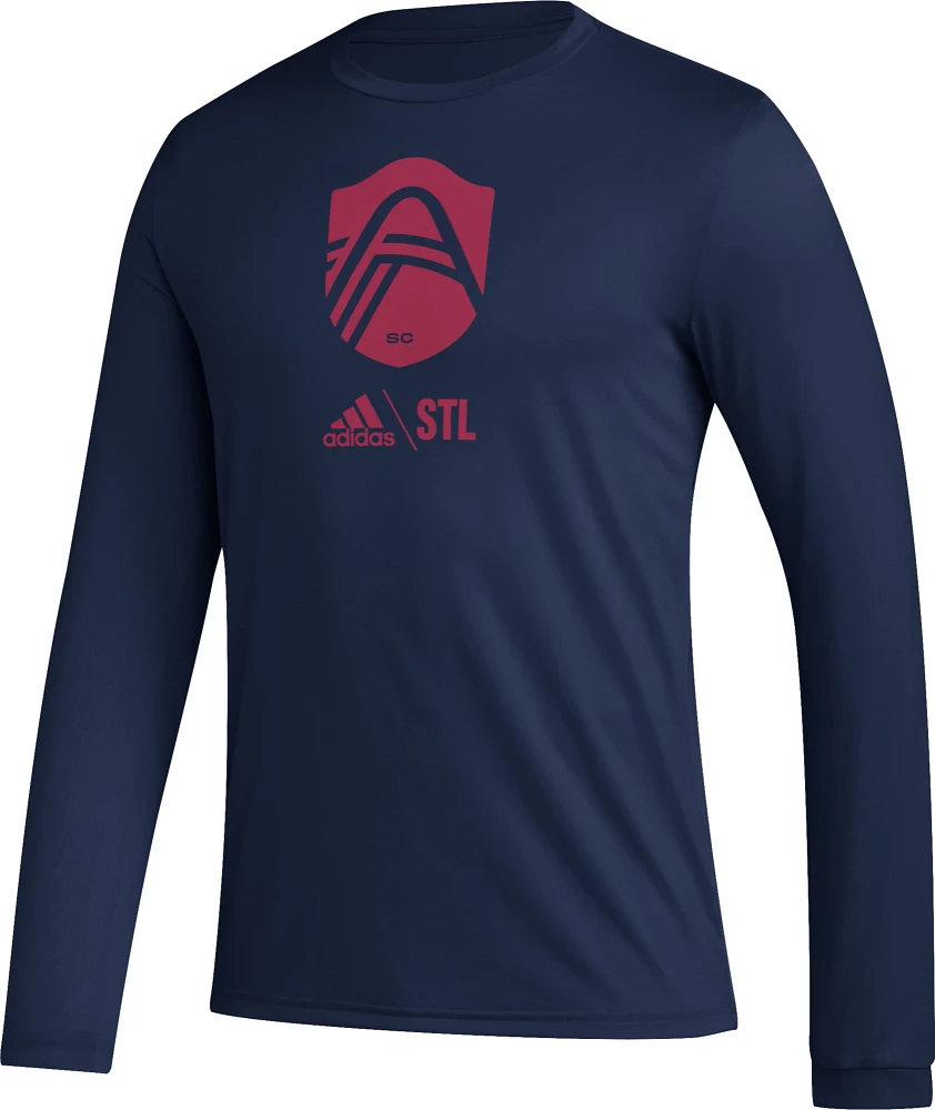 adidas St. Louis City SC Icon Navy Long Sleeve Shirt