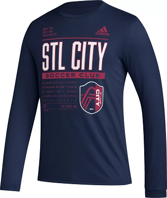 adidas St. Louis City SC DNA Navy Long Sleeve Shirt