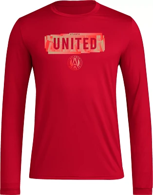 adidas Adult Atlanta United 2024 Local Pop Red Long Sleeve Shirt