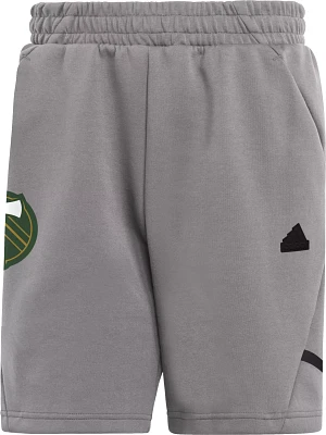 adidas Adult Portland Timbers 2024 Travel Dark Grey Shorts