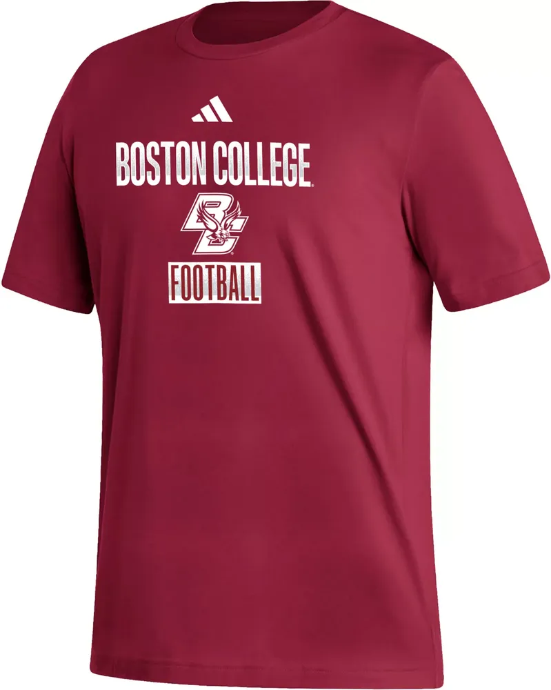 adidas Men's Boston College Eagles Maroon Amplifier T-Shirt