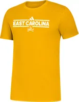 adidas Men's East Carolina Pirates Gold Amplifier T-Shirt