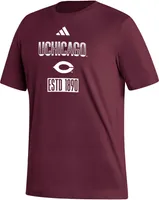 adidas Men's Chicago Maroons  Maroon Amplifier T-Shirt