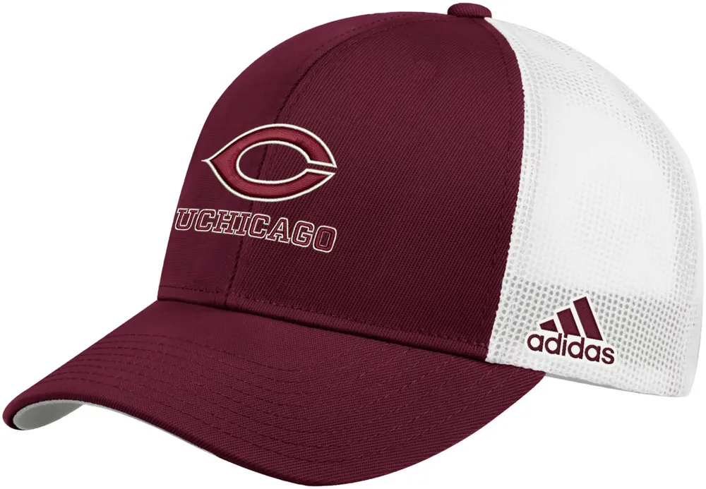 adidas Men's Chicago Maroons Maroon Structured Adjustable Trucker Hat