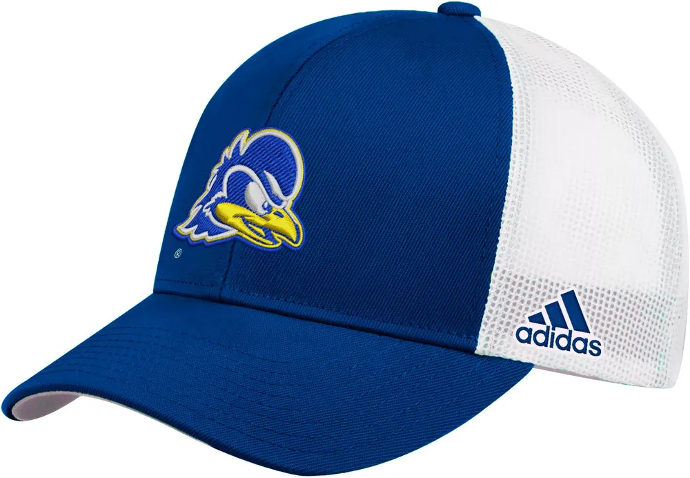 adidas Men's Delaware Fightin' Blue Hens Blue Structured Adjustable Trucker Hat