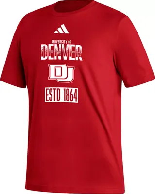 adidas Men's Denver Pioneers Crimson Amplifier T-Shirt