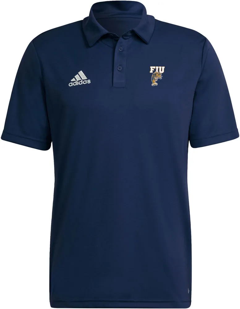 adidas Men's FIU Golden Panthers Blue Entrada Polo