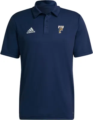 adidas Men's FIU Golden Panthers Blue Entrada Polo