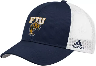 adidas Men's FIU Golden Panthers Blue Structured Adjustable Trucker Hat