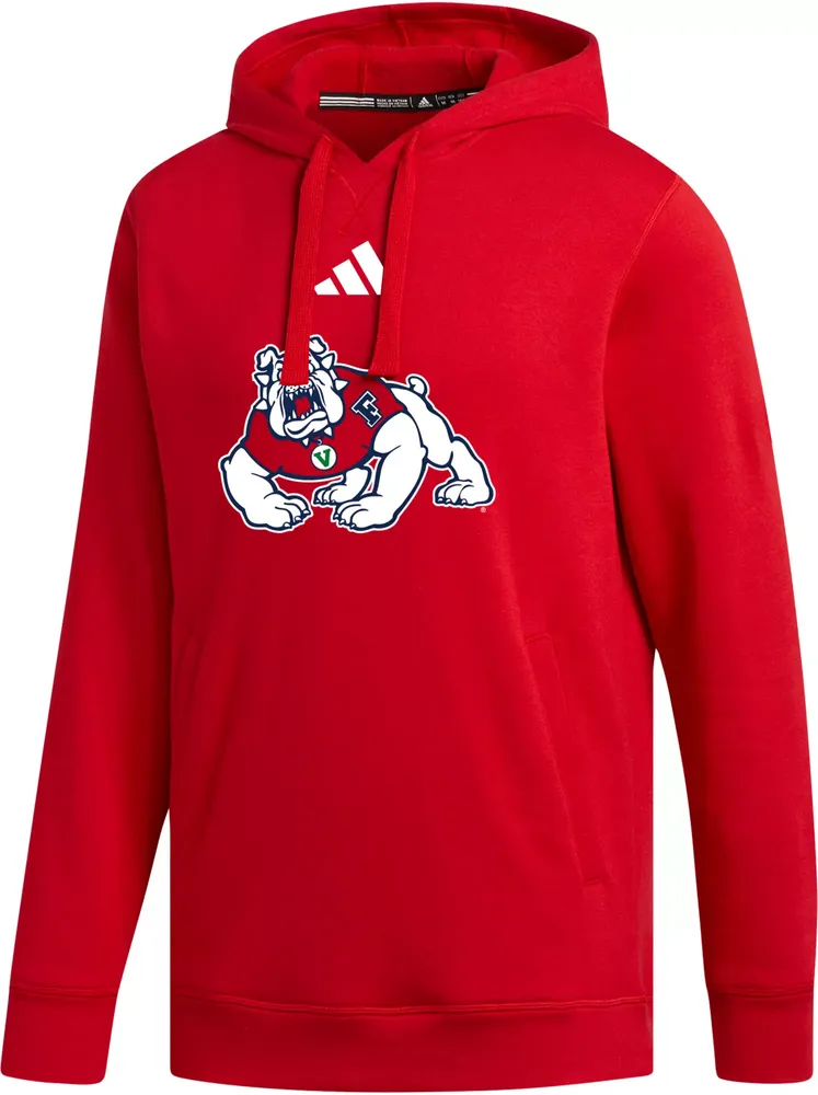 adidas Men's Fresno State Bulldogs Red Fashion Pullover Hoodie