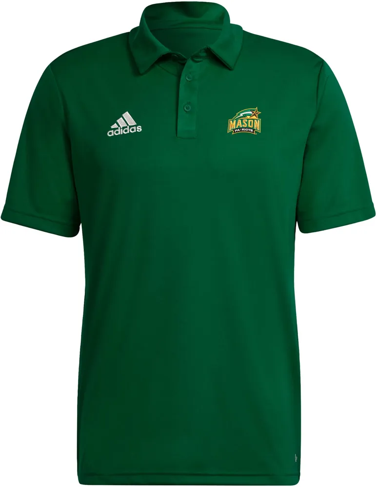 adidas Men's George Mason Patriots Green Entrada Polo