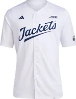 adidas Men's Georgia Tech Yellow Jackets White Replica Basketball Jersey