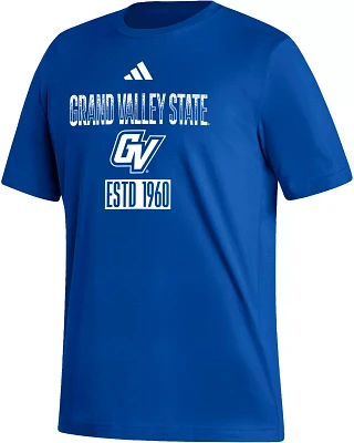 adidas Men's Grand Valley State Lakers Laker Blue Amplifier T-Shirt