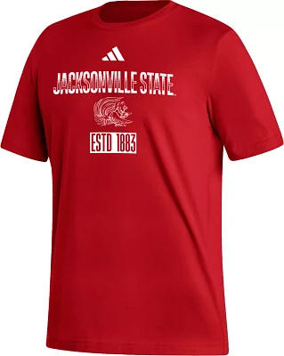 adidas Men's Jacksonville State Gamecocks Red Amplifier T-Shirt