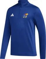 adidas Men's Kansas Jayhawks Blue Golf Fleece 1/4 Zip