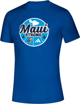 adidas Men's Kansas Jayhawks Royal Maui Strong T-Shirt