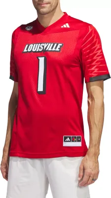 adidas Men's Louisville Cardinals Cardinal Red Premier Replica Football Jersey