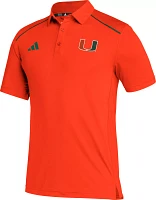 adidas Men's Miami Hurricanes Orange Aeroready Classic Polo