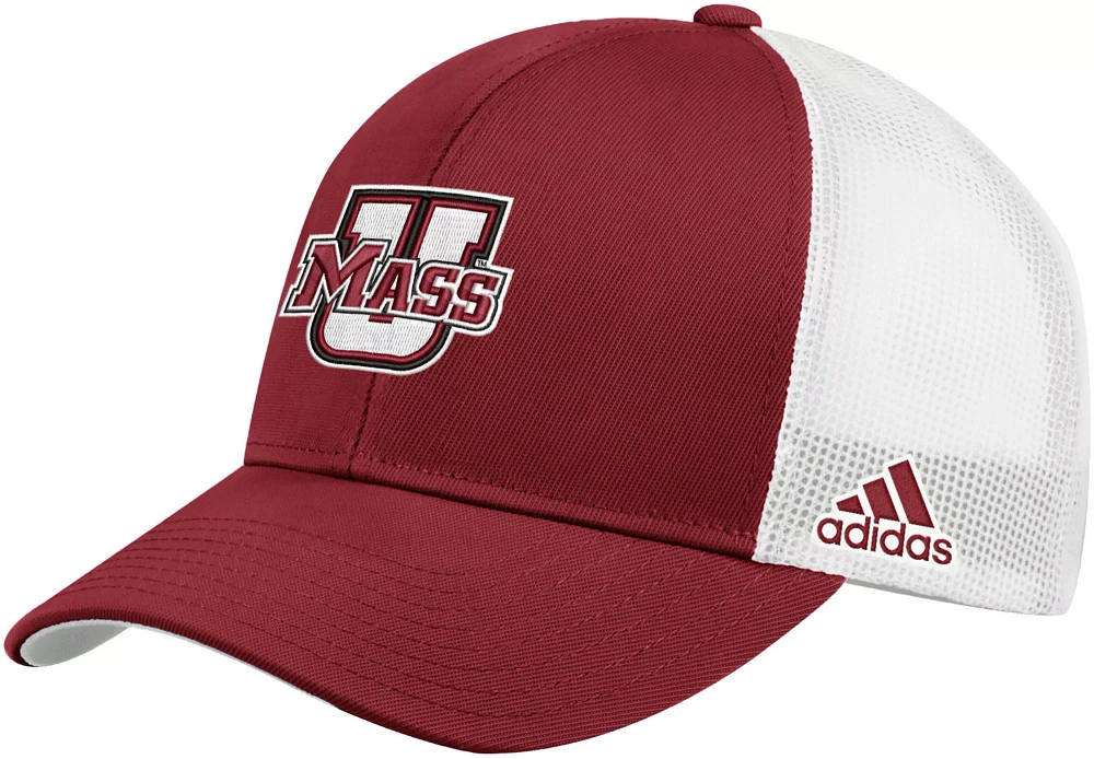 adidas Men's UMass Minutemen Maroon Structured Adjustable Trucker Hat