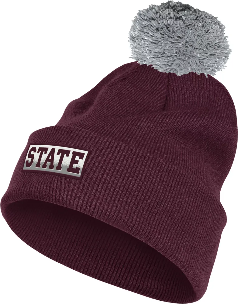 adidas Men's Mississippi State Bulldogs Maroon Cuffed Knit Beanie