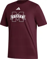 adidas Men's Mississippi State Bulldogs Maroon Logo T-Shirt