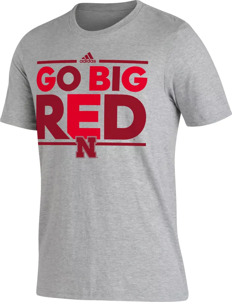 adidas Men's Nebraska Cornhuskers Grey Dassler T-Shirt