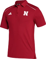 adidas Men's Nebraska Cornhuskers Scarlet Aeroready Classic Polo