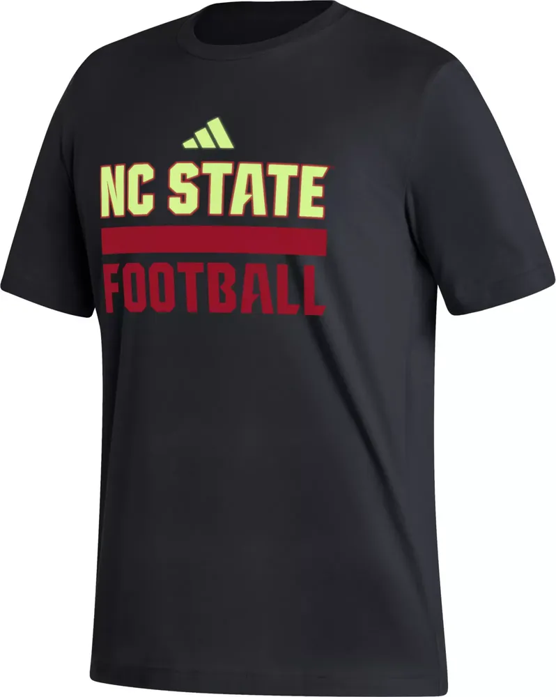 adidas Men's NC State Wolfpack Black Ghost T-Shirt