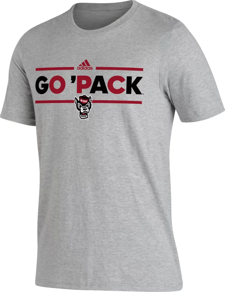 adidas Men's NC State Wolfpack Grey Dassler T-Shirt