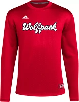 adidas Men's NC State Wolfpack Medium Red Reverse Retro Crew Pullover Sweatshirt