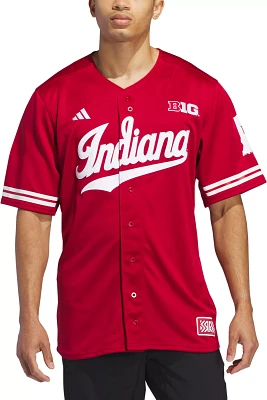 adidas Men's Indiana Hoosiers Medium Red Replica Baseball Jersey