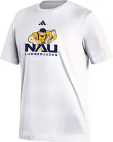 adidas Men's Northern Arizona Lumberjacks White Fresh Logo T-Shirt