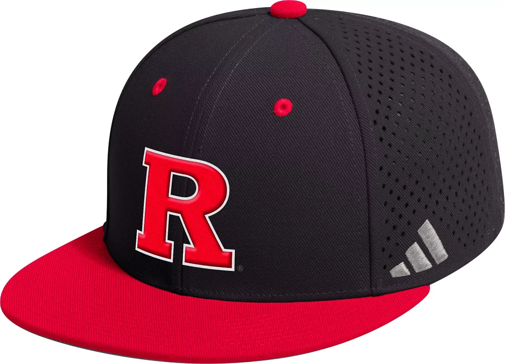 adidas Men's Rutgers Scarlet Knights Black Fitted Hat