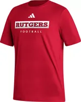 adidas Men's Rutgers Scarlet Knights Scarlet Football T-Shirt