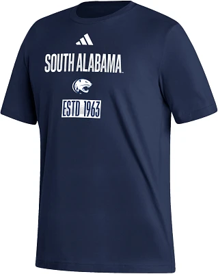 adidas Men's South Alabama Jaguars Blue Amplifier T-Shirt