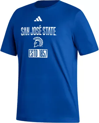 adidas Men's San Jose State  Spartans Blue Amplifier T-Shirt