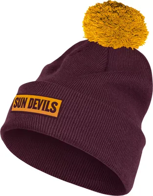 adidas Men's Arizona State Sun Devils Maroon Cuffed Knit Beanie