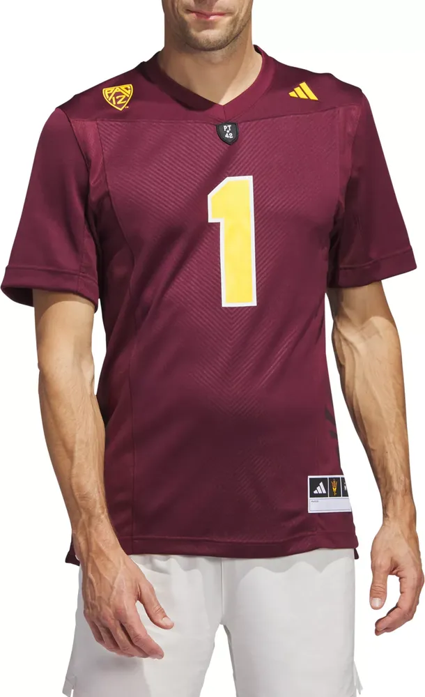 adidas Men's Arizona State Sun Devils Maroon Premier Replica Football Jersey