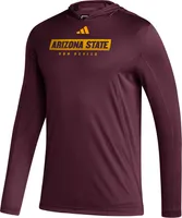 adidas Men's Arizona State Sun Devils Maroon Hooded Long Sleeve T-Shirt