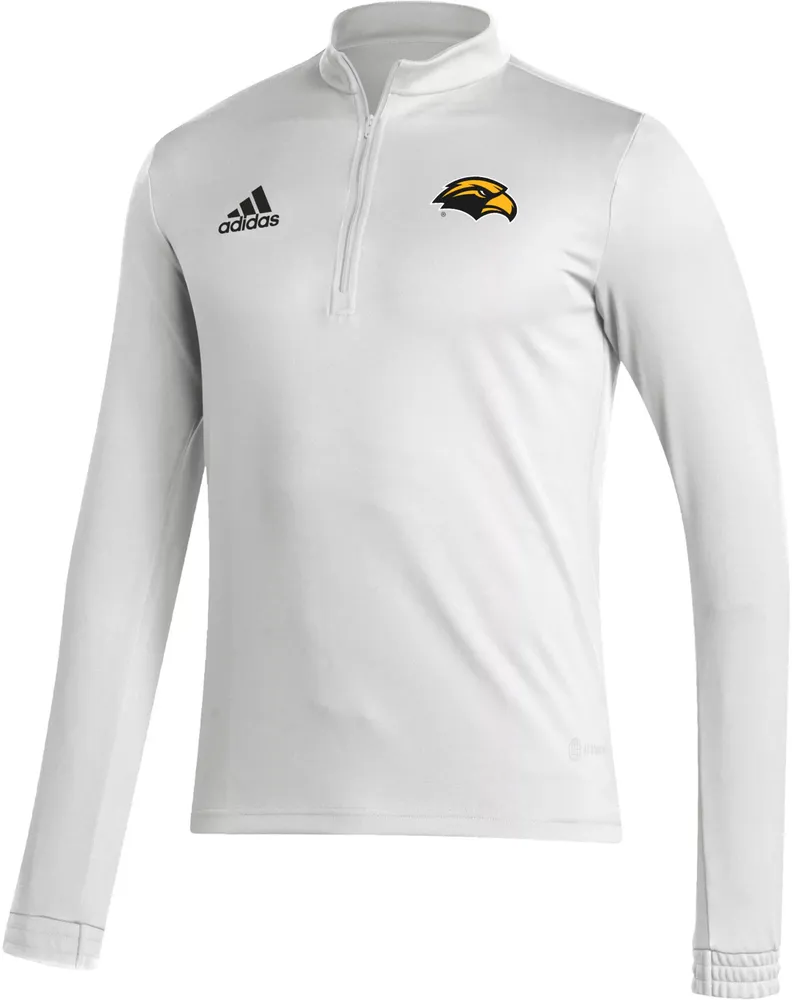 adidas Men's Southern Miss Golden Eagles White Entrada 1/4 Zip